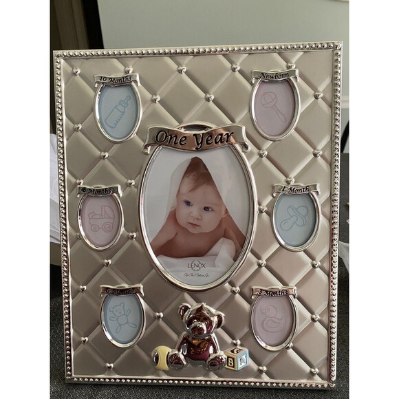 NIB Lenox First Year Memories Childhood Memories Photo Frame Baby Shower Gift - Picture 1 of 12